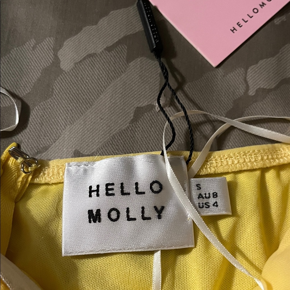 Hello Molly Sunshine Yellow Strapless Dress